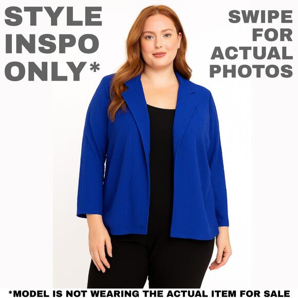 Chico’s Open Front Blazer, Size 2 (M/L) [0083] - Picture 2 of 8